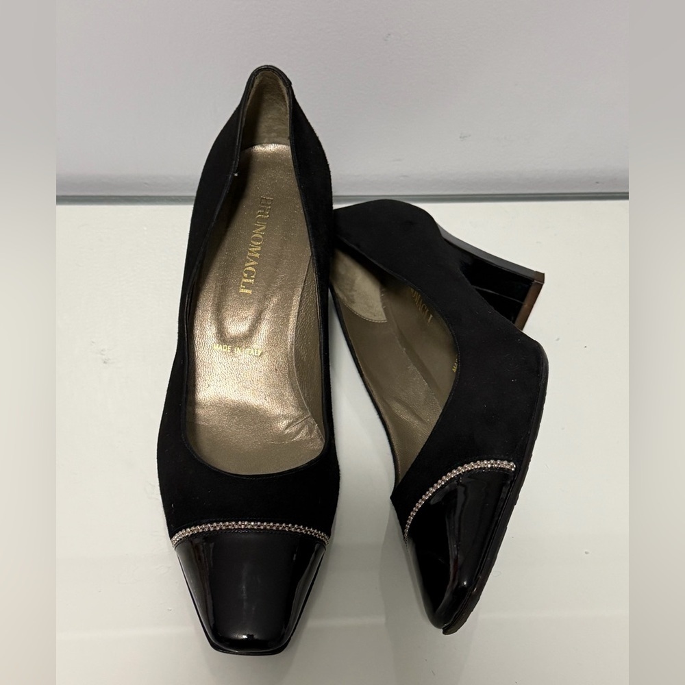 Bruno Magli Black Patent Leather Heels